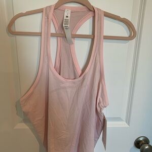 Lululemon Light Pink Striped Tank Top
